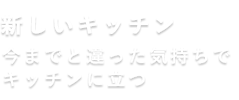 新しくしたキッチン