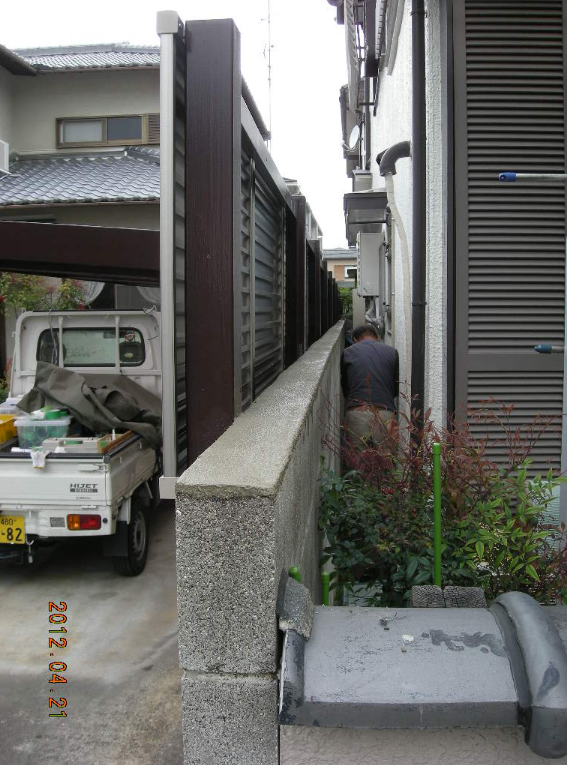ブロック塀補修工事